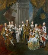 Martin van Meytens Stephan und Maria Theresia mit elf Kindern oil on canvas